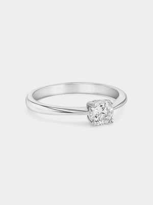 White Gold 0.50ct Diamond 4-Claw Solitaire Ring