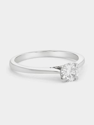 White Gold 0.54ct Lab Grown Diamond Solitaire Ring