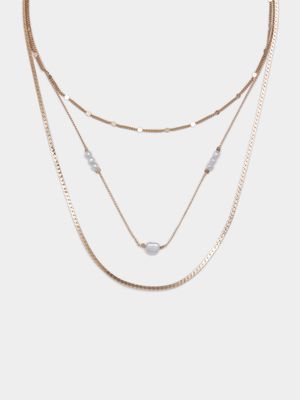 Multilayer Pearl Necklace