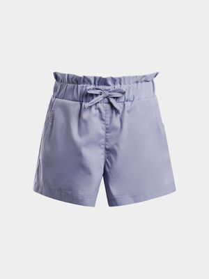 Younger Girl's Lilac Paperbag Shorts