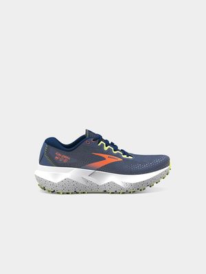 Mens Brooks Caldera 6 Navy/Lime Trail Running Shoes