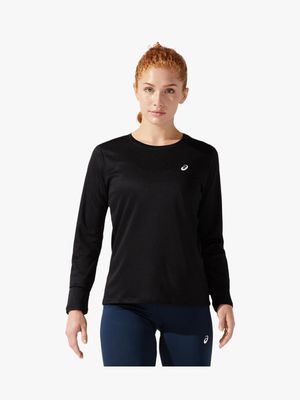 Women's Asics Core Long Sleeve Black Top