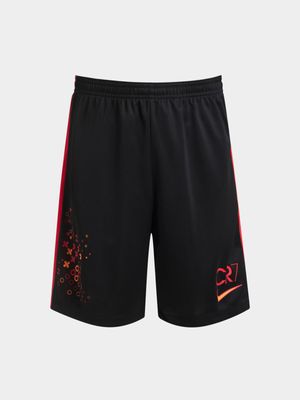 Boys Nike Dri-Fit Academy23 CR7 Black/Red Football Shorts