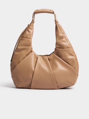Women's Stone Ruched Shoulder Bag