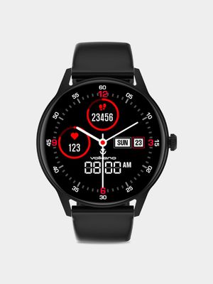 Volkano Fit Soul Series Black Plated Silicone Smart Watch