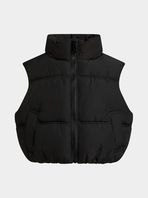 Younger Girls Cropped Gilet