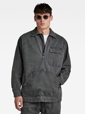 G-Star Men's Premium Shanorak Denim Zip Grey Jacket