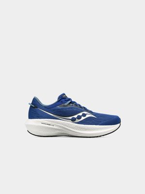 Mens Saucony Triumph 21 Blue/Silver Running Shoes
