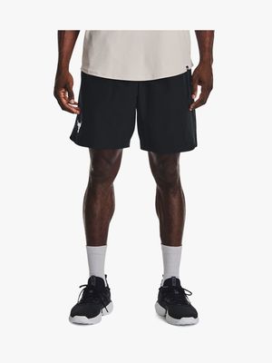 Mens Under Armour Project Rock Black Woven Shorts
