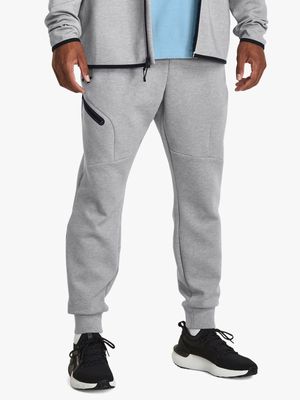 Mens Under Armour Unstoppable Fleece Grey Joggers