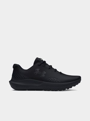 Mens Under Armour Surge 4 Black Running Shoes
