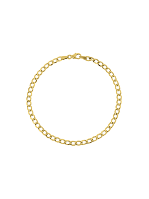 Yellow Gold & Sterling Silver bonded together Curb Bracelet