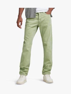 G-Star Men's Tripe A Regular Straight Light Green Jeans