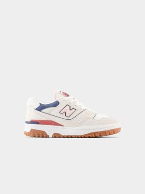 New Balance Women's 550 White/Pink Sneaker