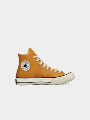 Converse Men's Chuck 70 HI Canvas Yellow Sneaker