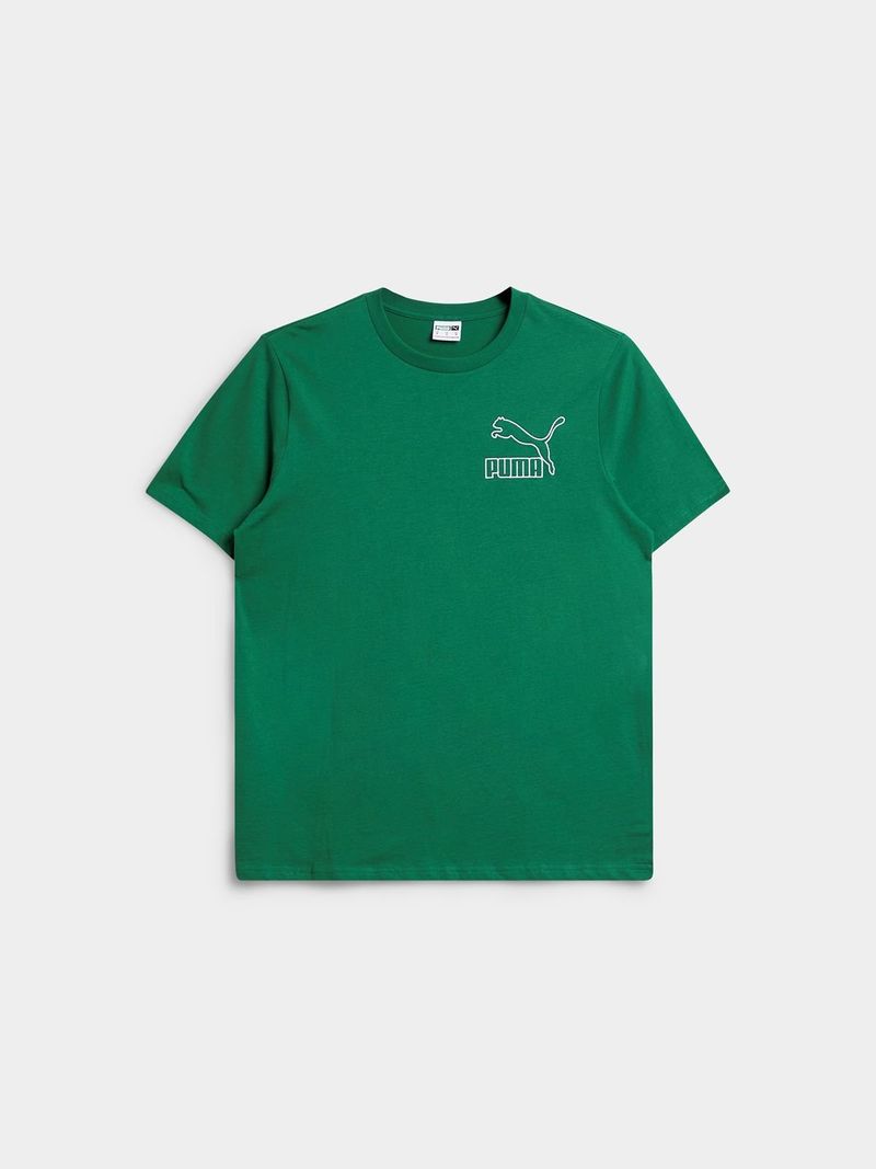 Puma t shirt green on sale