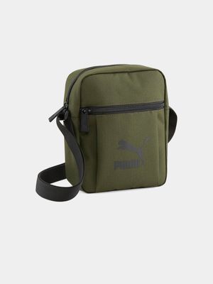 Puma Unisex Classic Archive Green Crossbody Bag