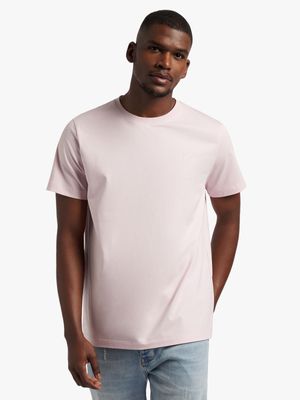 Fabiani Men's Collezione Embroidered Crest Pink T-Shirt