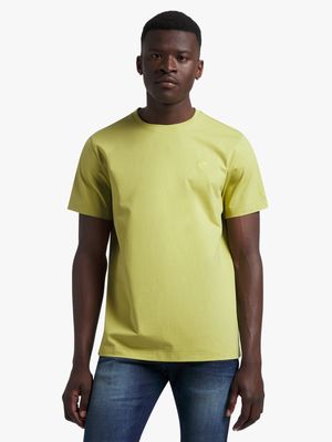 Fabiani Men's Embroidered Crest Bayleaf Green T-Shirt