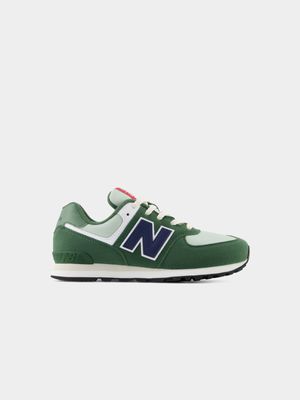 New Balance Junior 574 Green Sneaker
