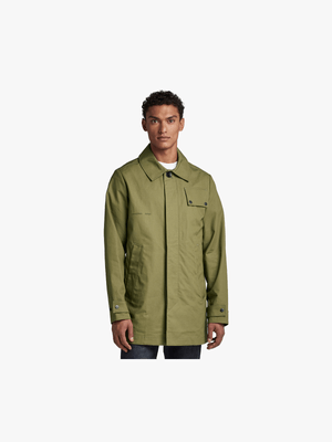 G-Star Olive Green Everyday Hammer Ripstop Trench