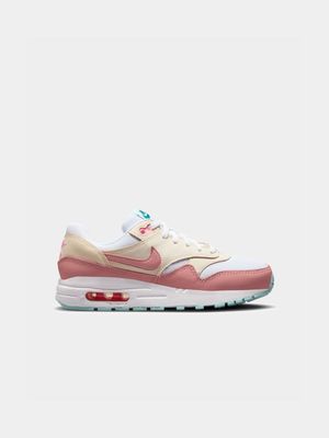 Nike Junior Air Max 1 White/Pink Sneaker
