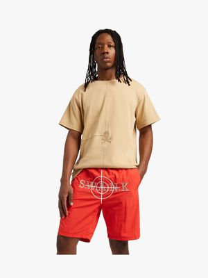 Swank Men's We Never Miss Red Shorts