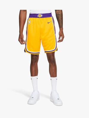 Nike Men's La Lakers Yellow Shorts