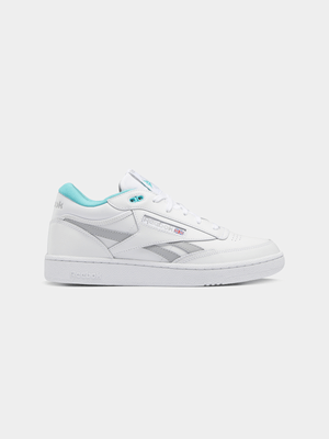 Reebok Men's Club C Revenge Mid II White/Teal/Grey Sneaker