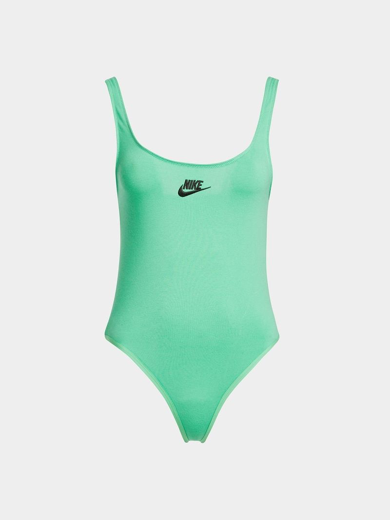 Nike fluro green short sleeve bodysuit best sale