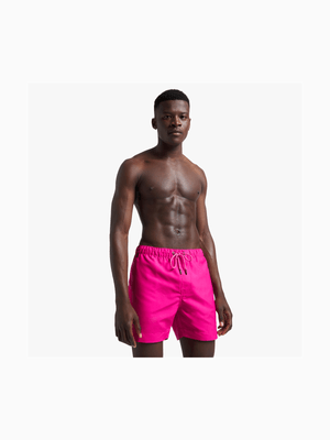 Fabiani Men's FLS Pink Crest Swim Shorts