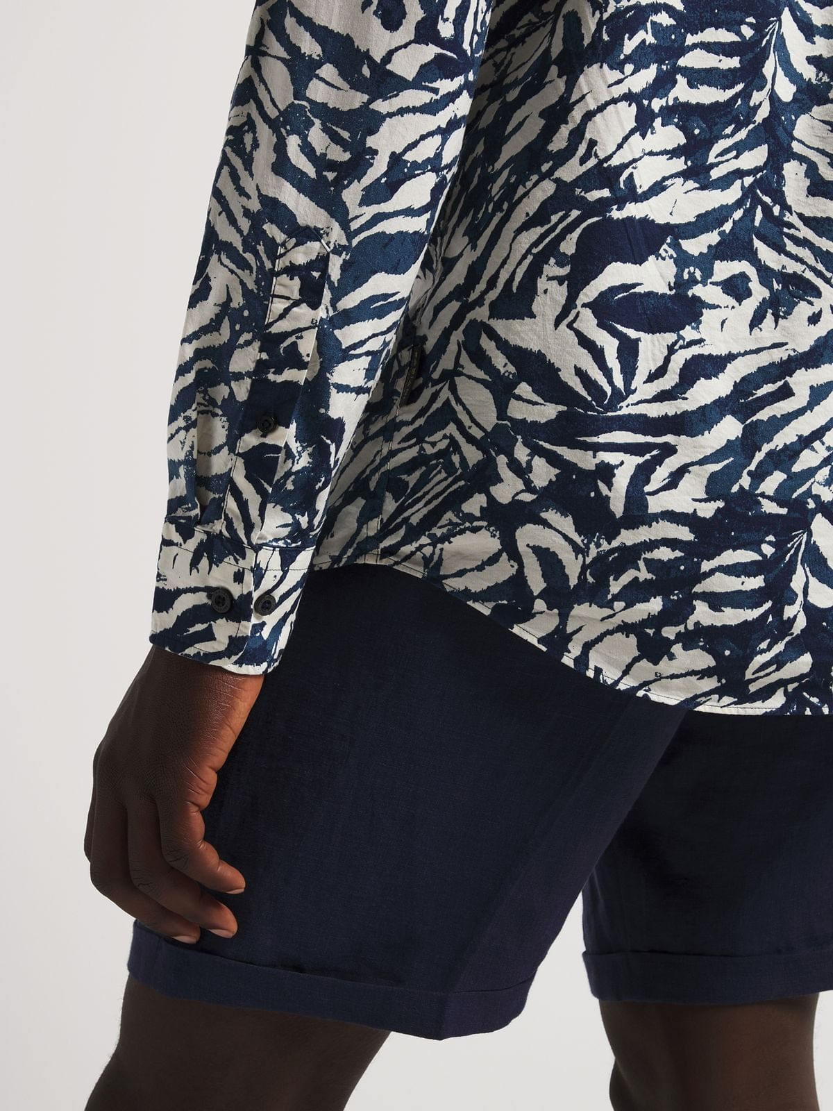 Fabiani Men's Collezione Abstract Leaf Printed Shirt - Bash.com