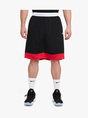 Nike Men's Dri-FIT Black/Red Basketball Shorts