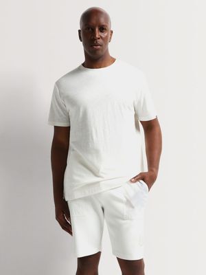 Fabiani Men's Inset White Shorts