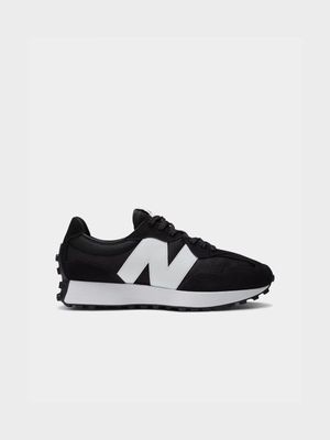 New Balance Men's 327 Black?White Sneaker