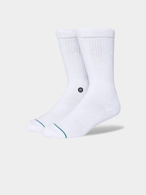 Stance Icon White Crew Socks