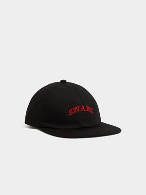 Swank 6-Panel Black Cap