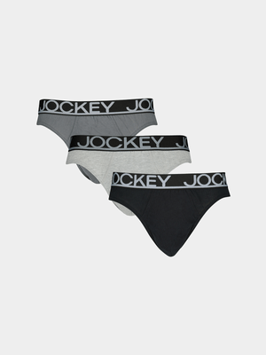 Jockey 3-Pack Grey Briefs