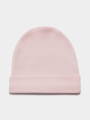 Jet Infant Girls Pink Single Core Beanie Hat