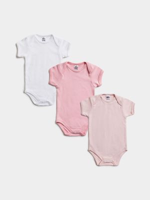 Jet Baby Unisex Multicolour Cotton Vest 3-Pack