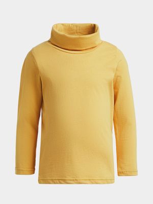 Jet Younger Boys Mustard Long Sleeve Poloneck T-Shirt