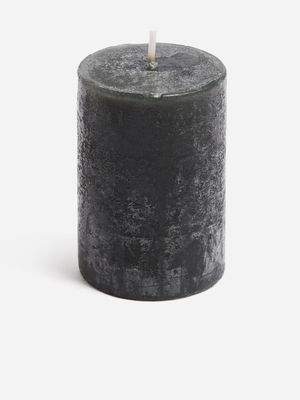 Jet Home Black Small Pillar Candle