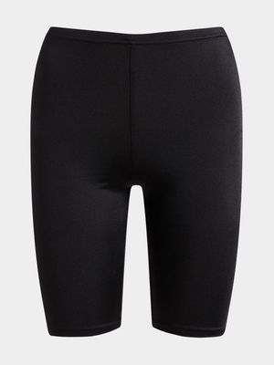 Jet Women's Black Nylon Cycle Support Shorts