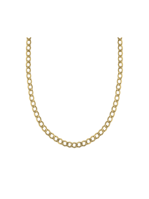 Yellow Gold 55cm Curb Link chain.