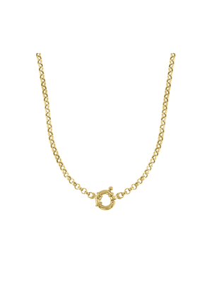 Yellow Gold,Classic  Rolo Chain with a clasp