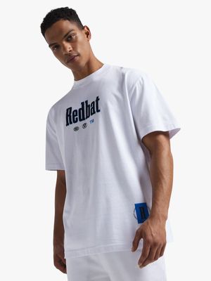 Redbat Men's White Relaxed T-Shirt