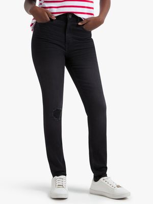 Jet Women's Black Fashion Skinny Denim Jeans