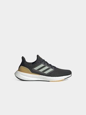 Mens adidas Pureboost 23 Charcoal/Brown Running Shoes