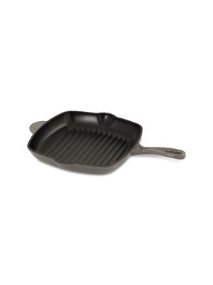 @home cast iron grill pan grey