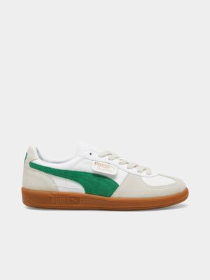 Puma Men's Palermo Leather White/Green Sneaker